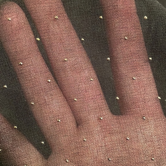 Black sheer “sweatshirty” style top - Picture 4 of 4